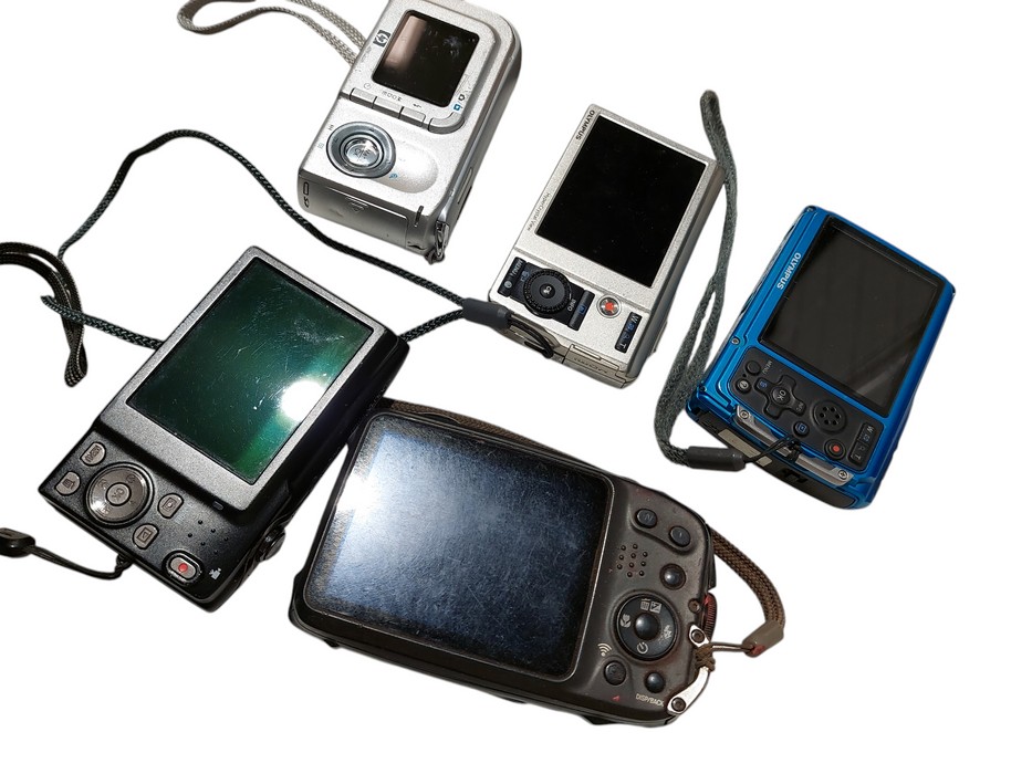 Big Bundle of Various Digital Cameras 18 in Total Canon ,Fujifilm, Sony,Olympus