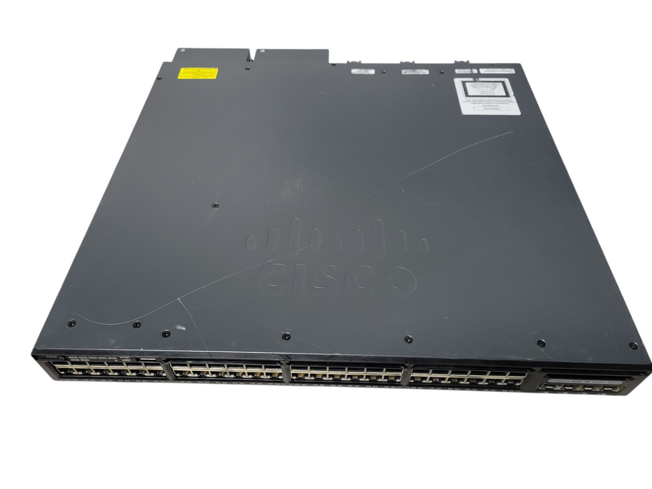 Cisco WS-C3650-48FS-S 48-Port Gigabit Ethernet SFP PoE+ Network Switch