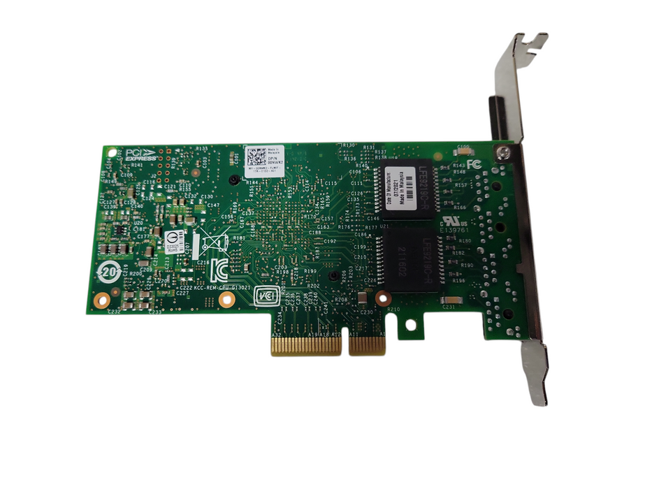 Dell IntRJ-45 4-Port GigE Server Adapter w/high profile bracket 00NWK2