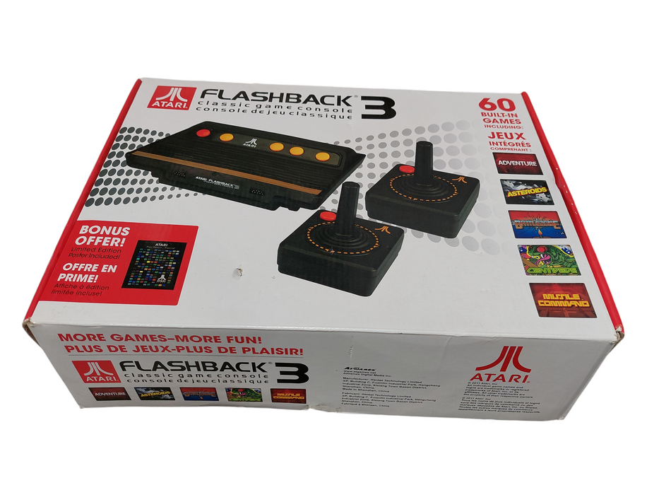 Atari Flashback 3 Classic Games Console 60 Built in Games.