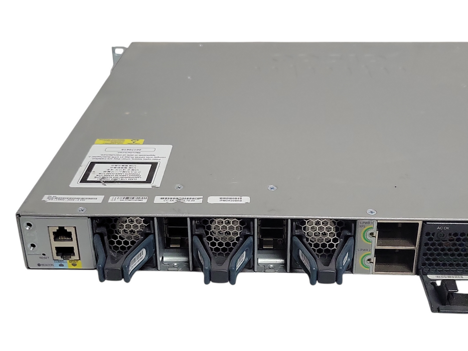 Cisco WS-C3850-24XS-E 24-Port 10G SFP+ Network Switch 2x PSU