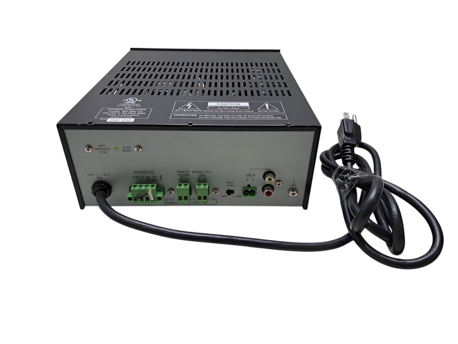 TOA BA-260 | 60W 1-Channel Power Amplifier