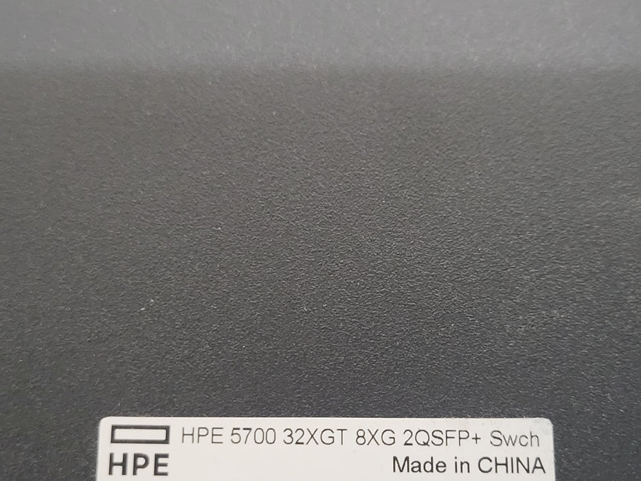 HPE FF 5700 JG898A HPE FlexFabric 5700-32XGT-8XG-2QSFP+ Switch, 2x PSU