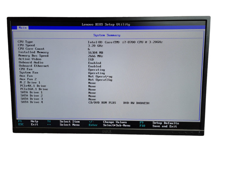 Lenovo ThinkStation P330 i7 - 8700 CPU @ 3.20GHz 16GB DDR4 Ram QÎ¸