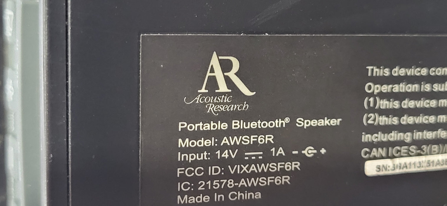 Acoustic Research AWS6R Wireless Outdoor Speaker System | READ
