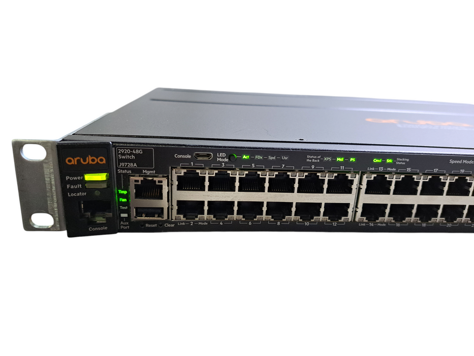 Aruba ProCurve 2920-48G J9728A 48-Port Gigabit Managed Switch + J9733A Stacking