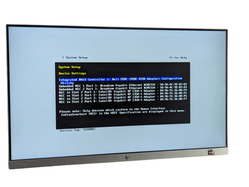 Dell PowerEdge R330 Intel Xeon E3-1220 v5 @ 3.00GHz, 16GB RAM, H330 RAID  -