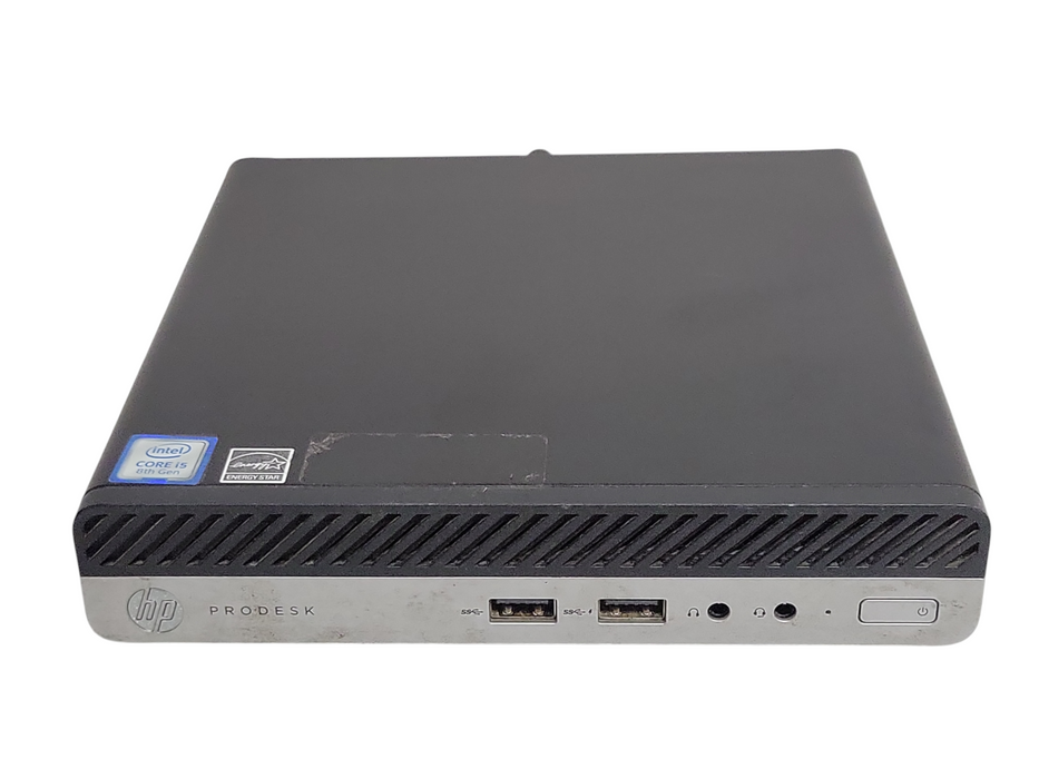 HP ProDesk 400G4 Mini, Core I5-8500T 2.10GHz 8GB DDR4 256GB NVME, Wi-Fi