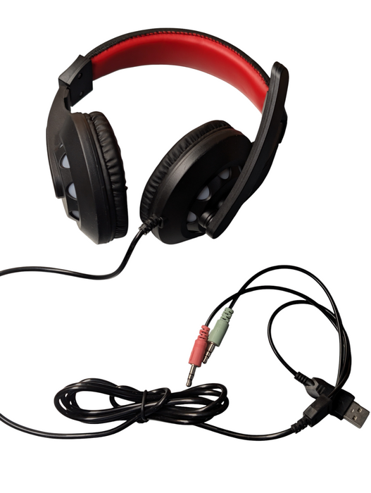 Lot of 60x Raiku S300 Gaming RGB Headsets with microphone