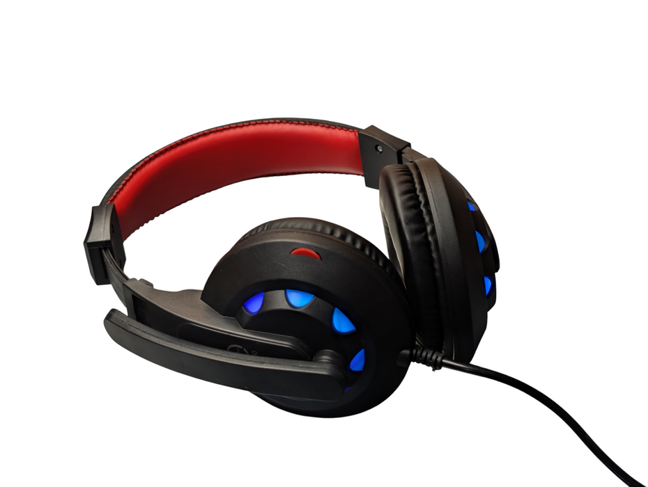 Lot of 60x Raiku S300 Gaming RGB Headsets with microphone