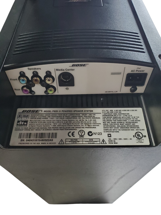 Bose PS28 III Powered Speaker System Subwoofer *READ*