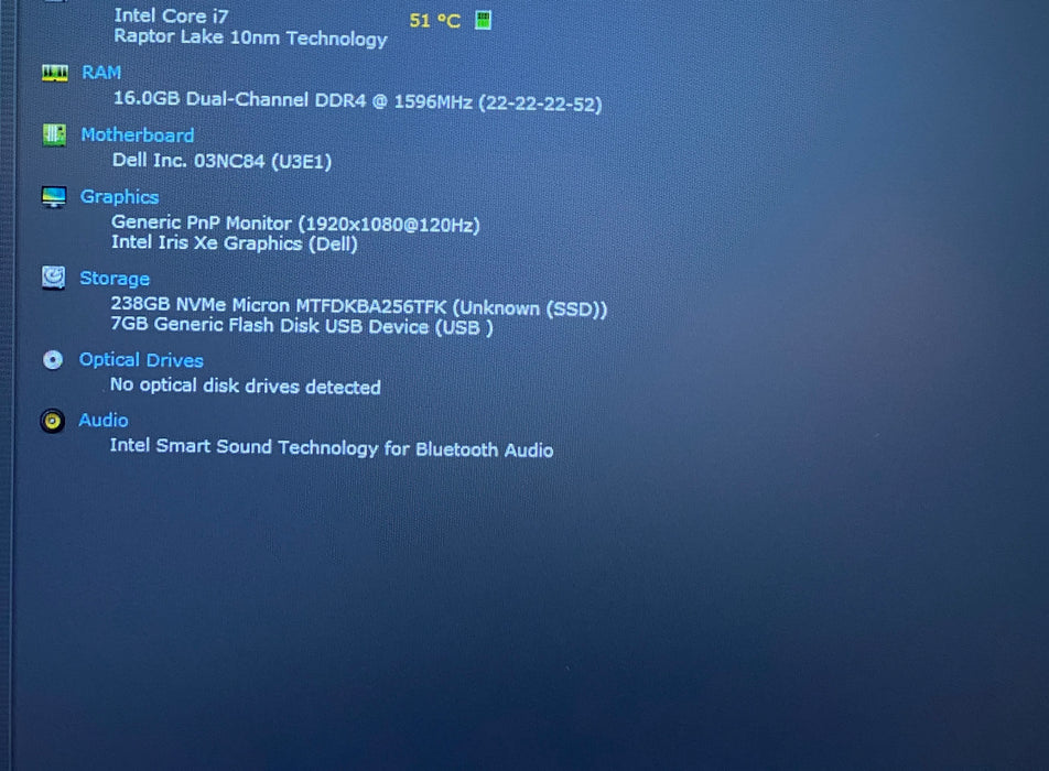 Dell Vostro 15 3530 Intel Core i7-1355U 1.70GHz 16GB RAM 256GB SSD