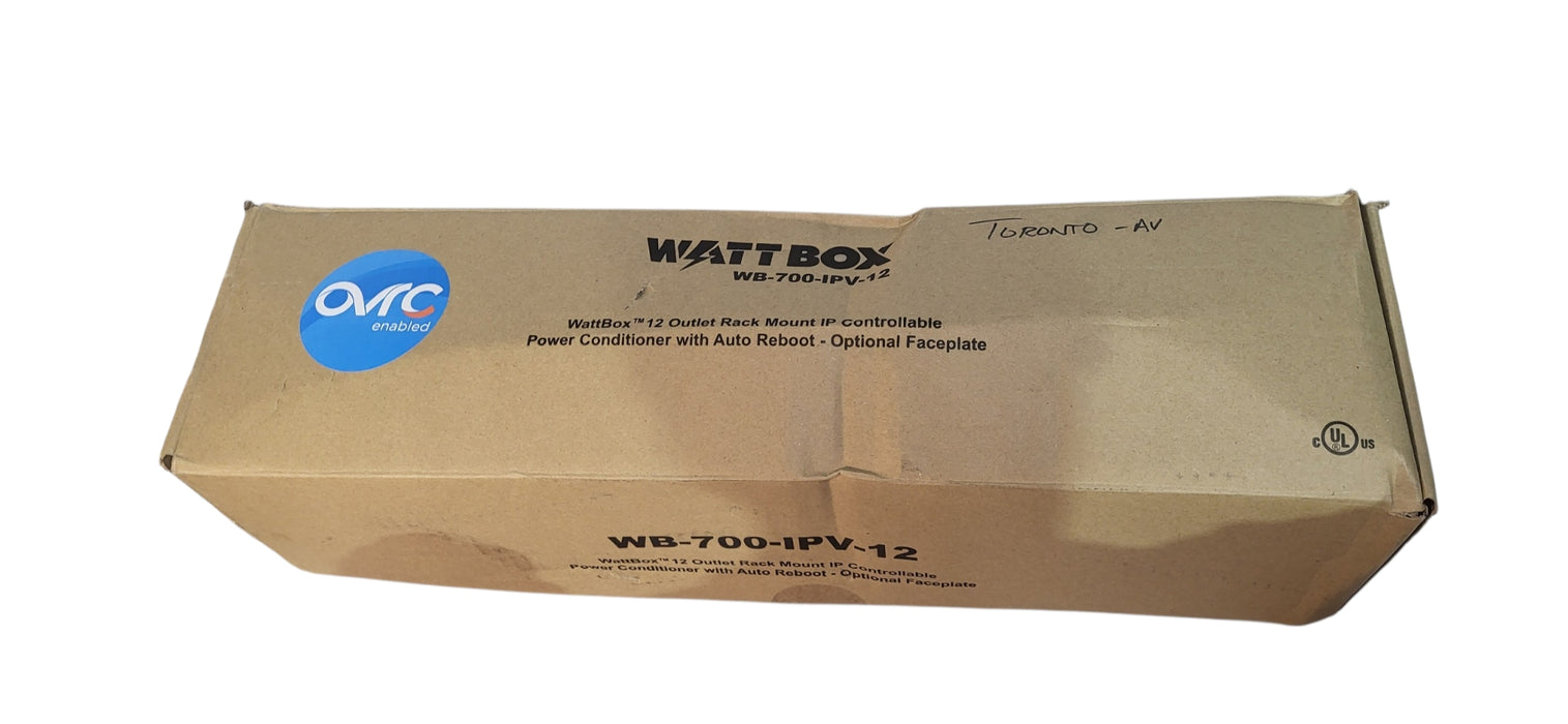 WattBox WB-700CH-IPV-12 Rack Power Conditioner  | READ