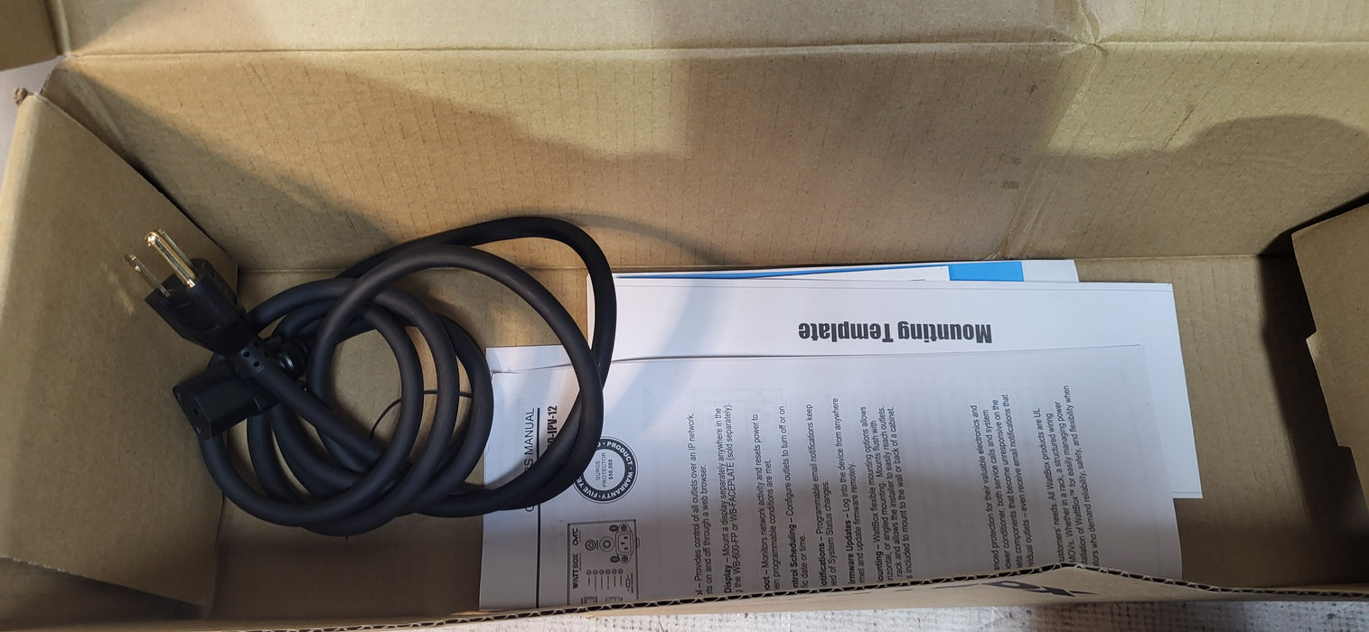 WattBox WB-700CH-IPV-12 Rack Power Conditioner  | READ