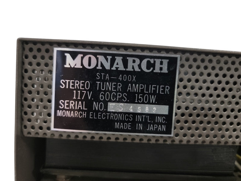 Very Rare Monarch STA-400x Tube AM / FM Receiver Stereo | Made in Japan| READ