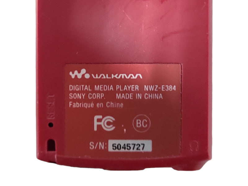 Sony Walkman NWZ-E384 Digital Media Player
