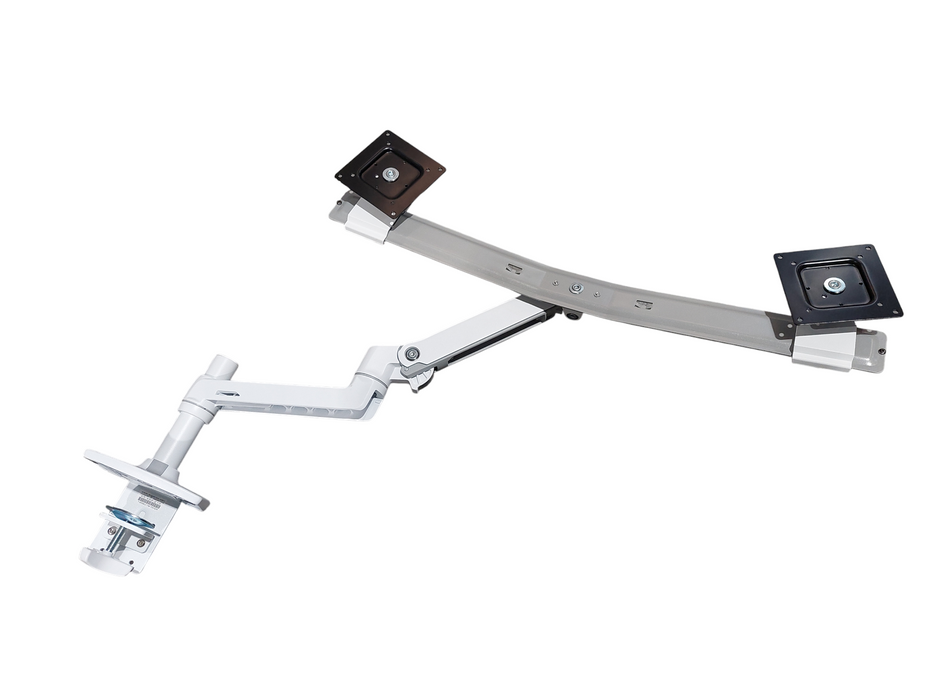 White Dual Mount Monitor Stand Ergatron