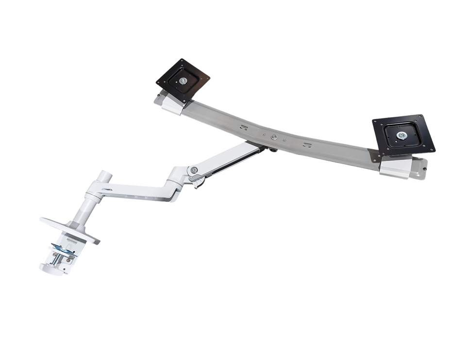 White Dual Mount Monitor Stand Ergatron
