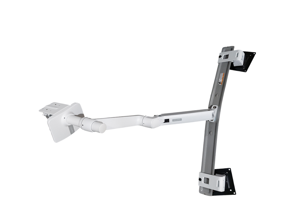 White Dual Mount Monitor Stand Ergatron