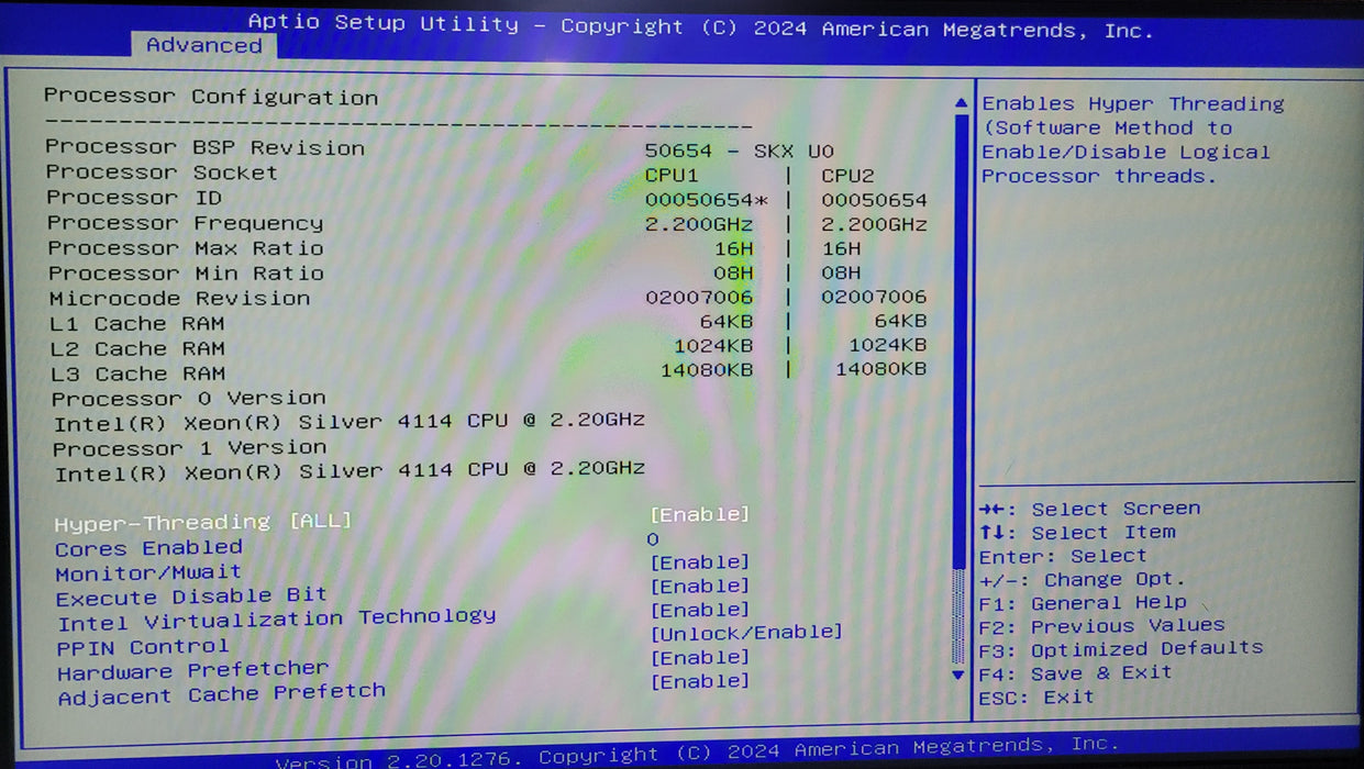 Nutanix NXS2U2NL 12G600 | 2 Node 2x Xeon Silver 4114 @2.20GHz 32GB DDR4 | NO