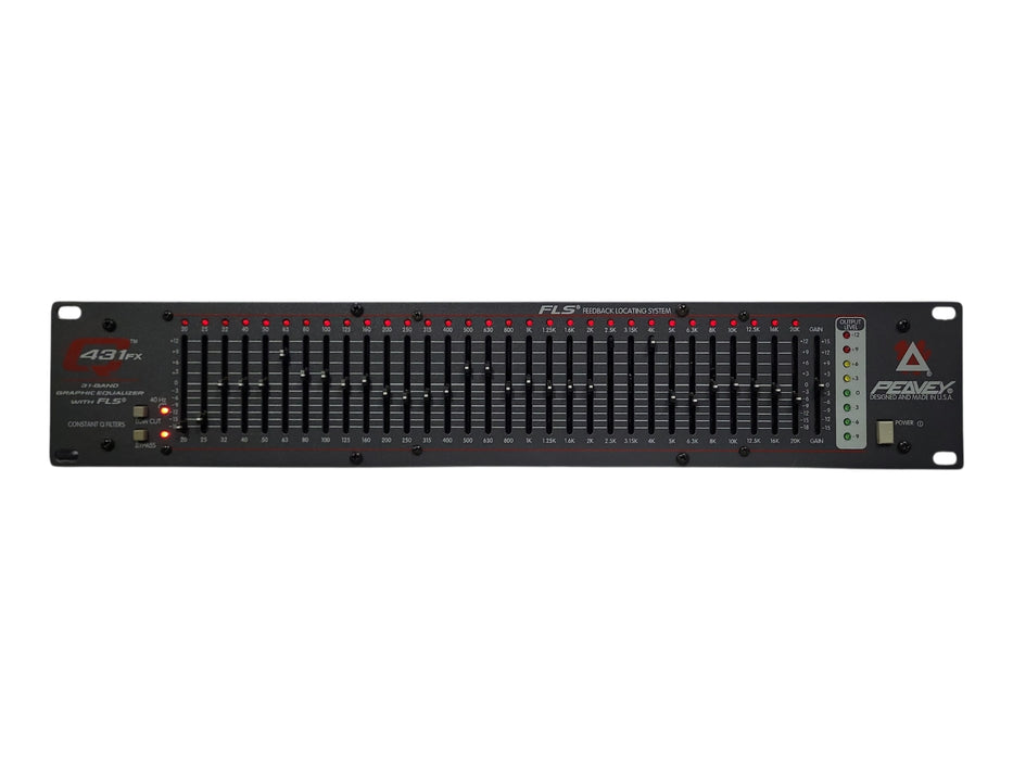 Peavey Q 431FX 31 Band Graphic Equalizer EQ with FLS Feedback Locating System