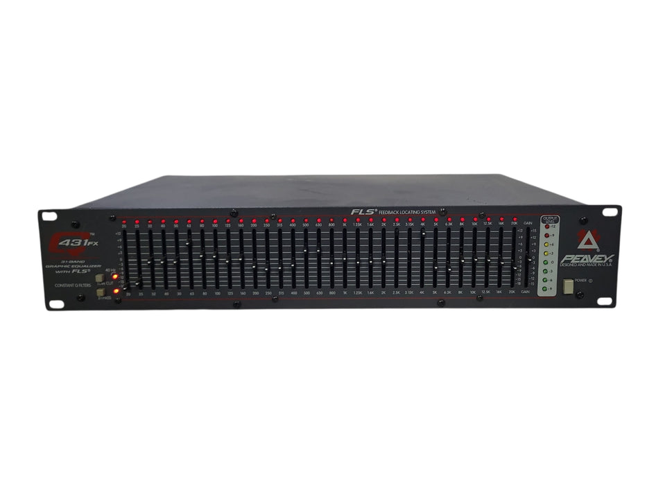 Peavey Q 431FX 31 Band Graphic Equalizer EQ with FLS Feedback Locating System