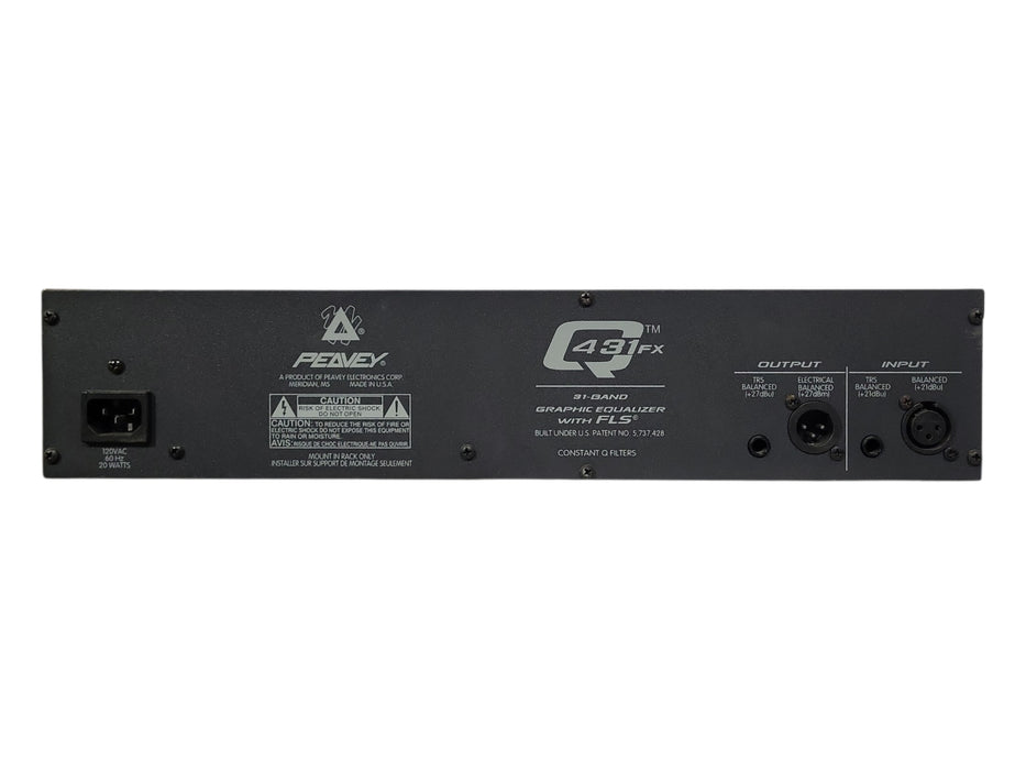 Peavey Q 431FX 31 Band Graphic Equalizer EQ with FLS Feedback Locating System