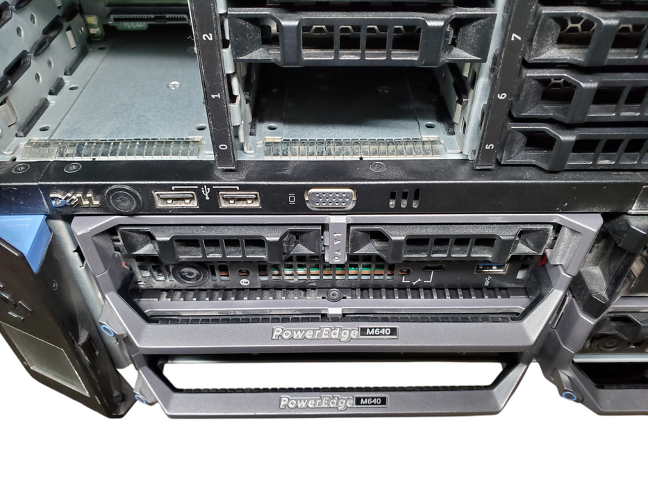 Dell PowerEdge VRTX Rack Chassis W/ 3x M640 2x Silver 4114, 64GB DDR4 - No HDD