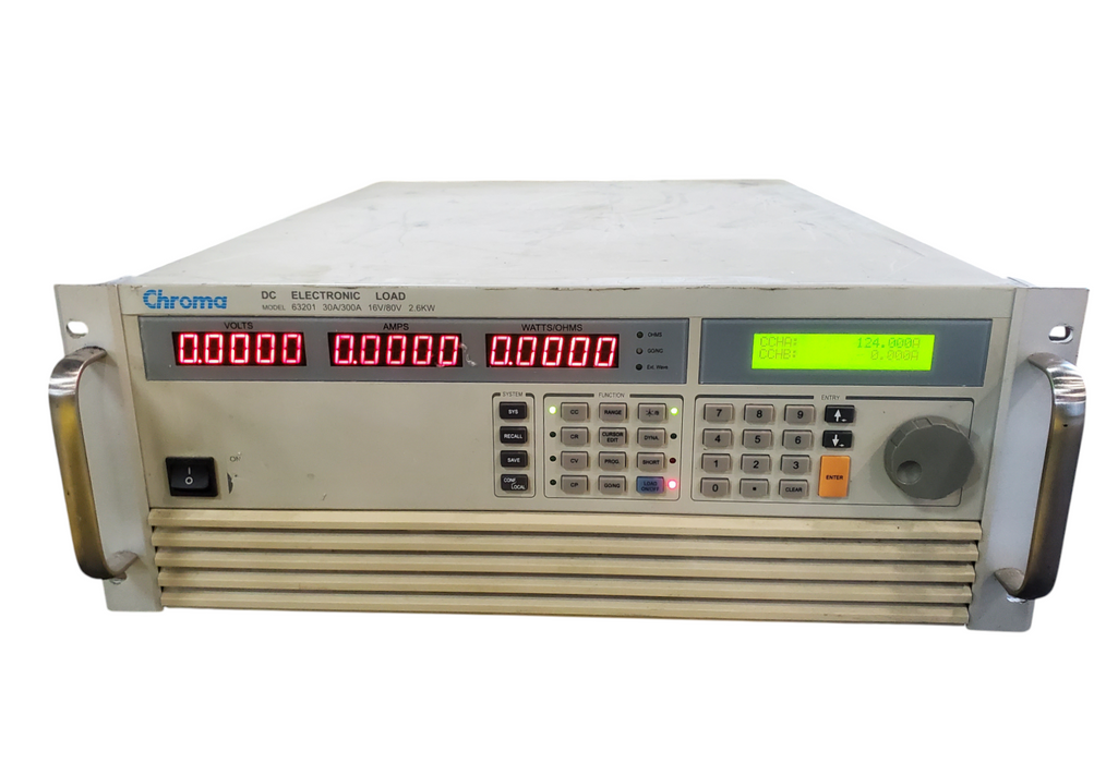 Chroma Model 63201 DC Electronic Load Power Supply 3A/30A 16V/80V 2.6KW *READ*
