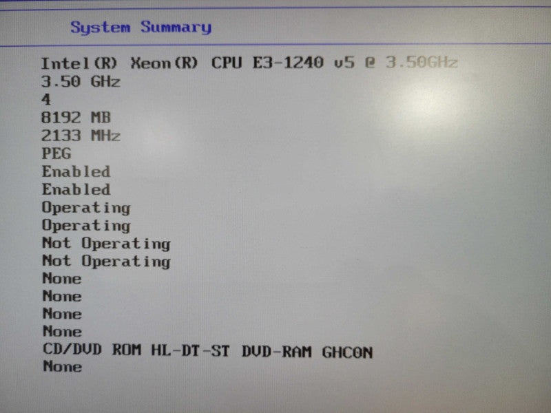 Lenovo ThinkStation P310 | Xeon E3-1240 v5 @ 3.50GHz 8GB DDR4 No HDD\\'s QUADRO !