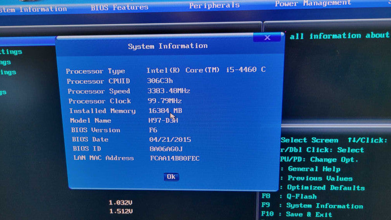 Intel Core i5-4460 | GIGABYTE H97-D3H | 16GB RAM | 1TB NVMe | 650W PSU %