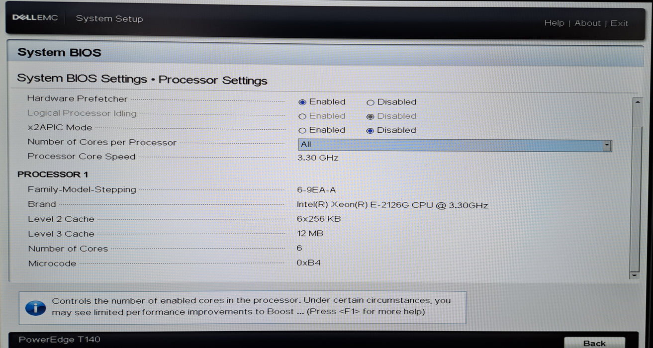 Dell PowerEdge T140 Tower | Xeon E-2126G @3.30GHz, 8GB DDR4, No RAID/HDD
