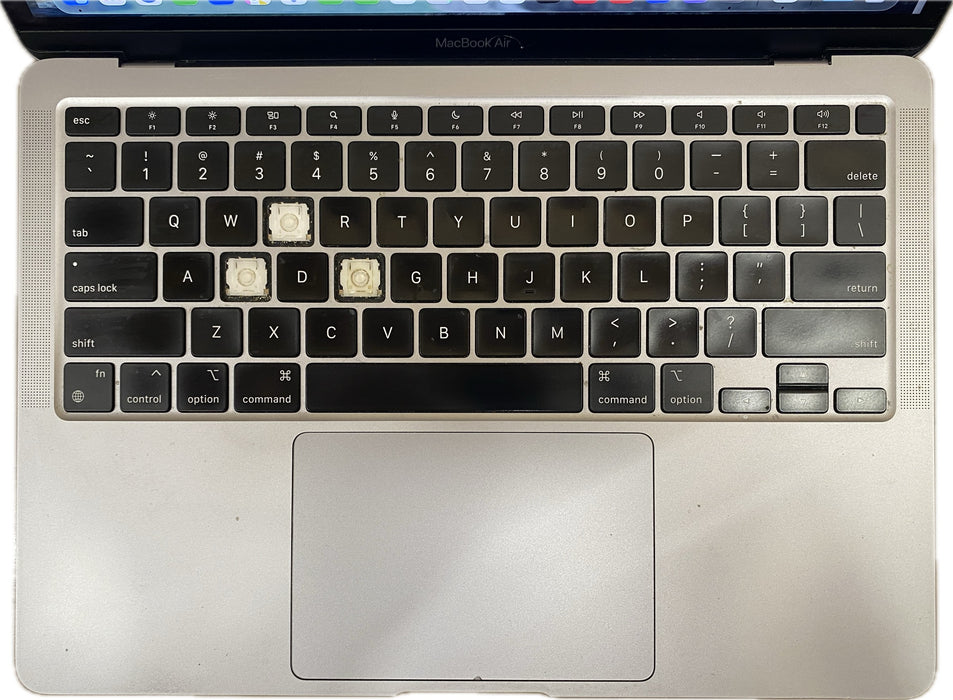 Apple MacBook Air 13" M1 2020 16GB RAM 256GB SSD Missing Keys For Parts/Repair