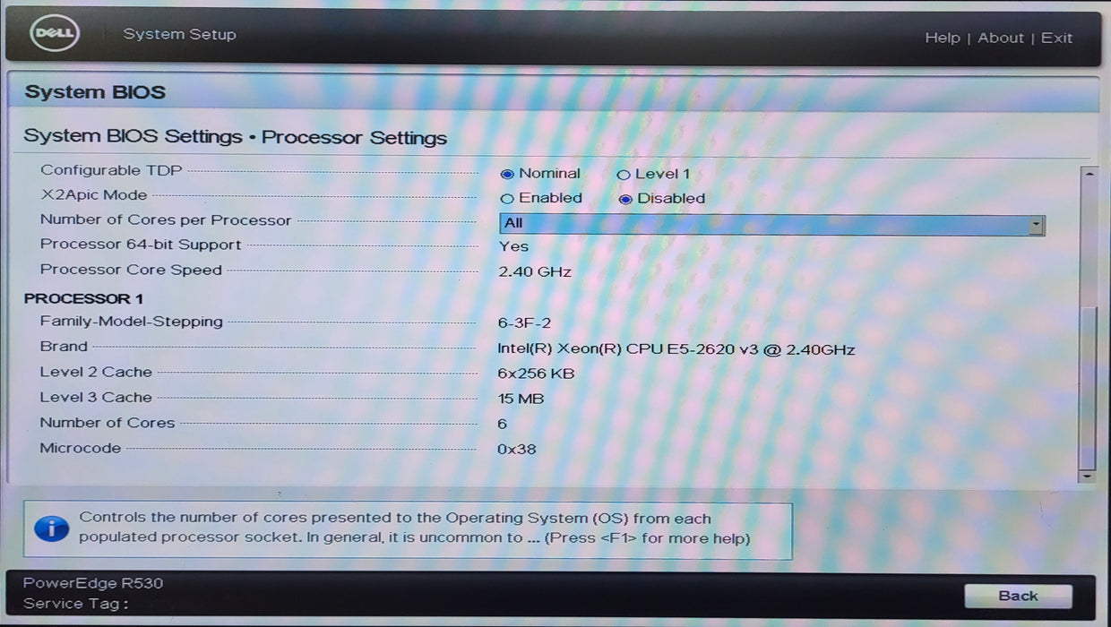 Dell PE R530 2U 8x3.5", Xeon E5-2620v3, 32GB DDR4, H730 Mini, No HDD, 2x 750W