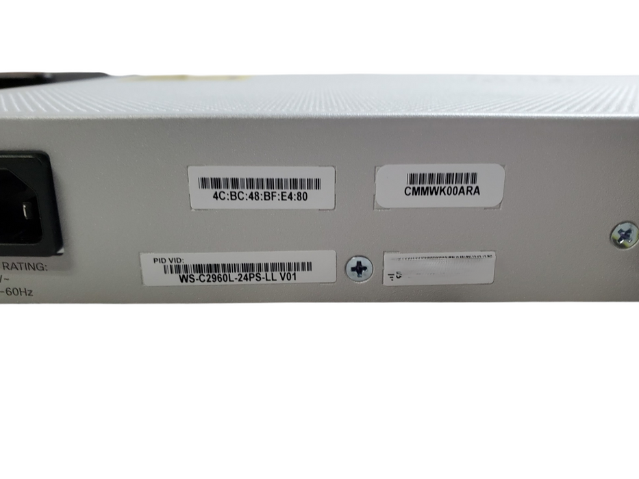 Cisco WS-C2960L-24PS-LL V01 | 24-Port Gigabit PoE+ Silent Managed Switch