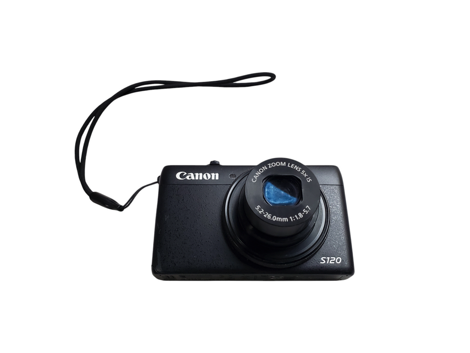 Canon Powershot S120 Digital Camera - 12.1MP - 5x Optical Zoom  w/ Battery