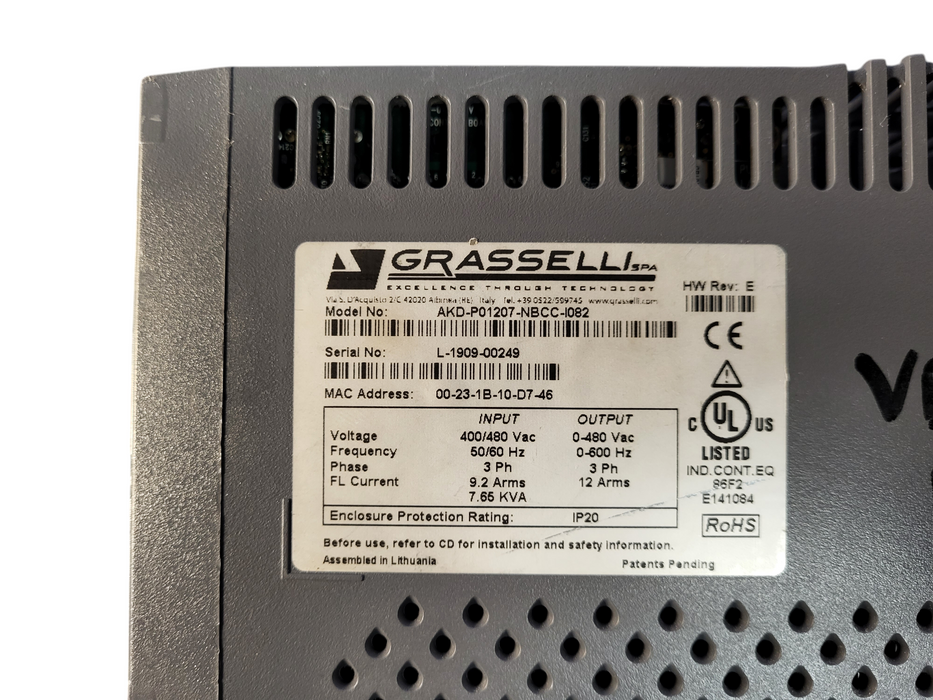 GRASSELLI AKD-P01207-NBCC-1082 / AKDP01207NBCC1082