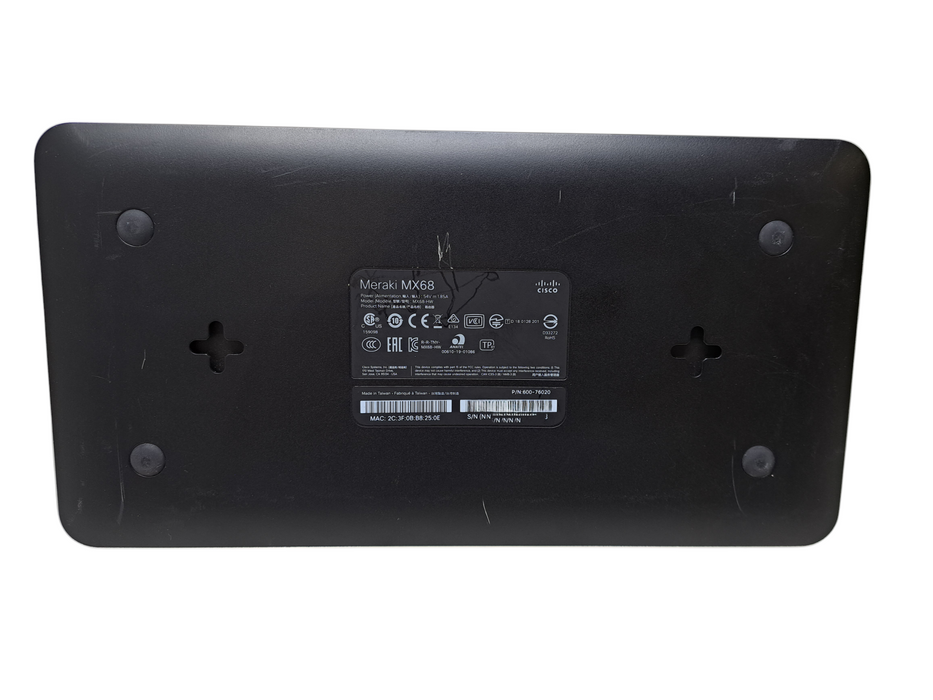 Cisco Meraki MX68-HW | Cloud Managed Firewall Security Appliance UNCLAIMED