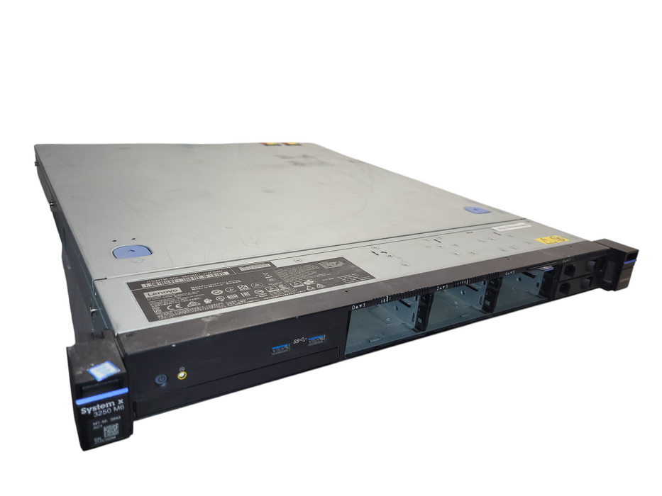 Lenovo X3250 M6 8x 2.5" E3-1220 v6 @ 3GHz 8GB DDR4 ECC 2x PSU