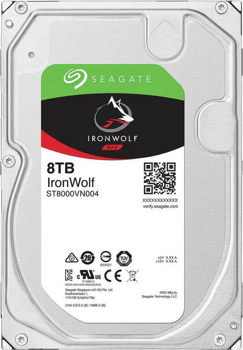 Seagate Ironwolf NAS 8TB Internal Hard Drive 3.5" ST8000VN004