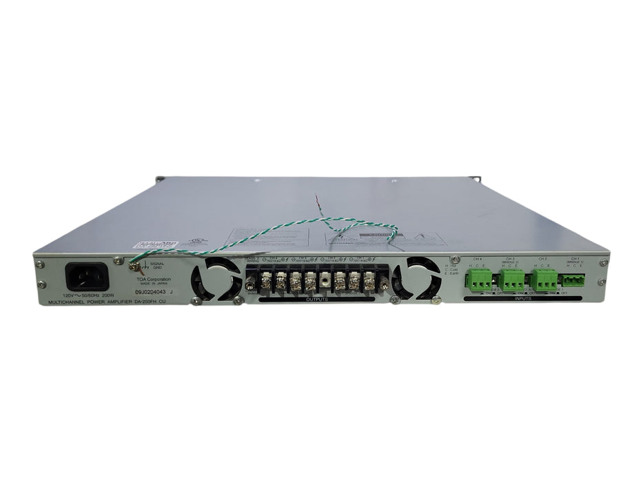 Toa DA-250FH Multichannel Power Amplifier, Made in Japan