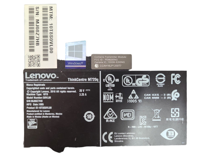Lenovo ThinkCentre M720q, i5-8400T 1.70GHz 6Core, 8GB DDR4, 256NVMe, WiFi