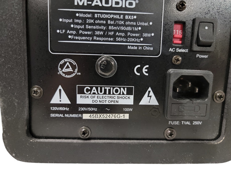 M-Audio Studiophile BX5 D2 Studio Monitor