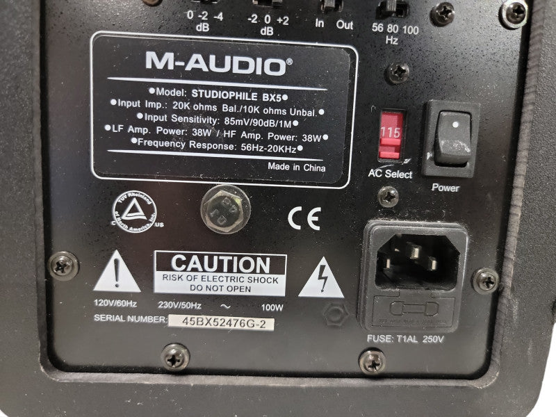 M-Audio Studiophile BX5 D2 Studio Monitor