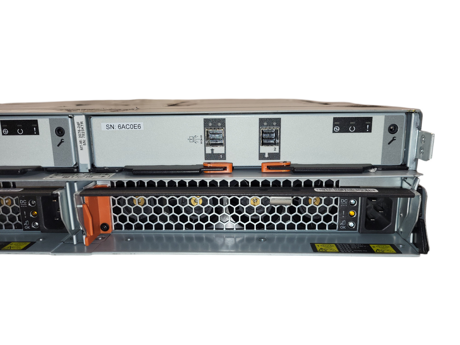 IBM 2072-24F Expansion Enclosure w/ 2x 01AC579-Canisters 2x 800W PSU