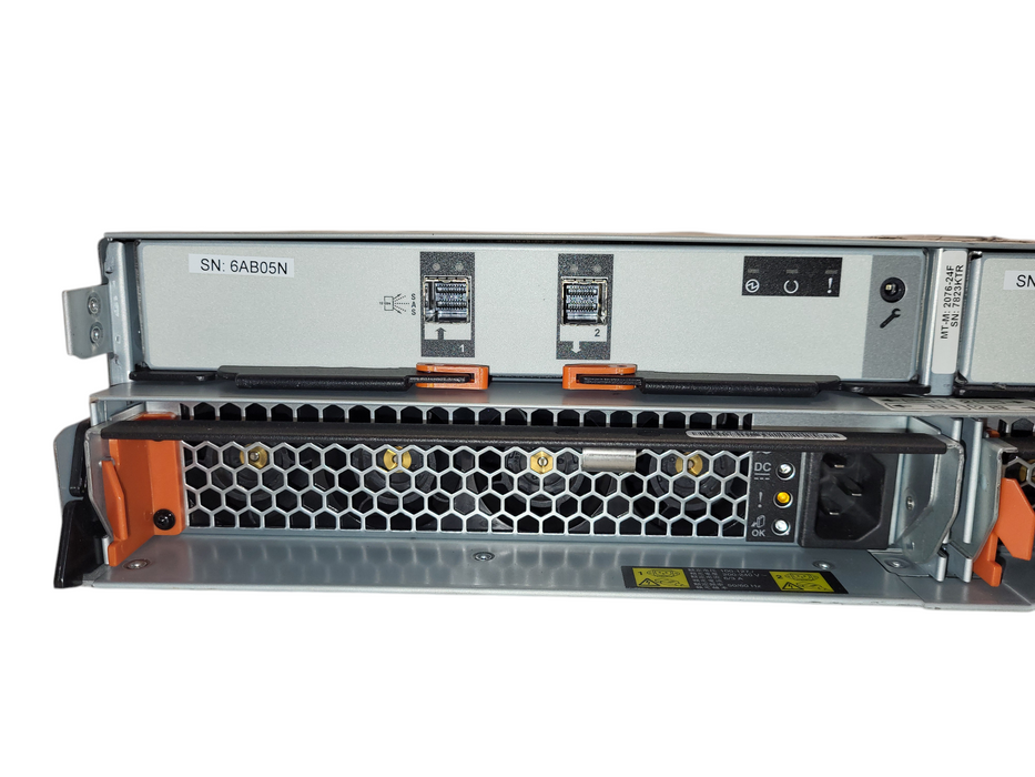 IBM 2072-24F Expansion Enclosure w/ 2x 01AC579-Canisters 2x 800W PSU
