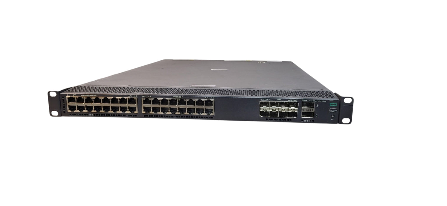 HPE FF 5700-32XGT-8XG-2QSFP+ 40-Port 10GbE Managed Switch JG898A, 2x650W | READ