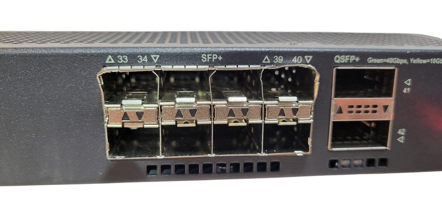 HPE FF 5700-32XGT-8XG-2QSFP+ 40-Port 10GbE Managed Switch JG898A, 2x650W | READ