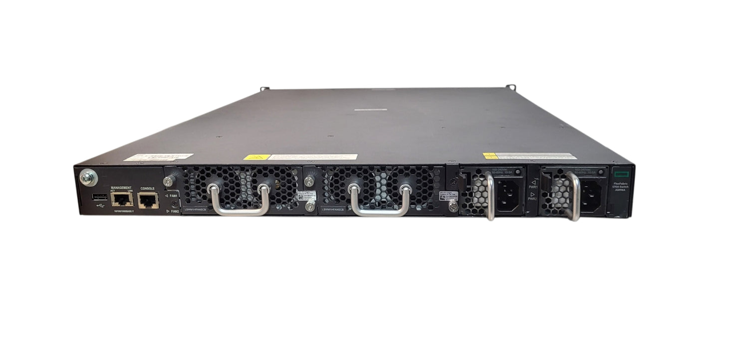 HPE FF 5700-32XGT-8XG-2QSFP+ 40-Port 10GbE Managed Switch JG898A, 2x650W | READ