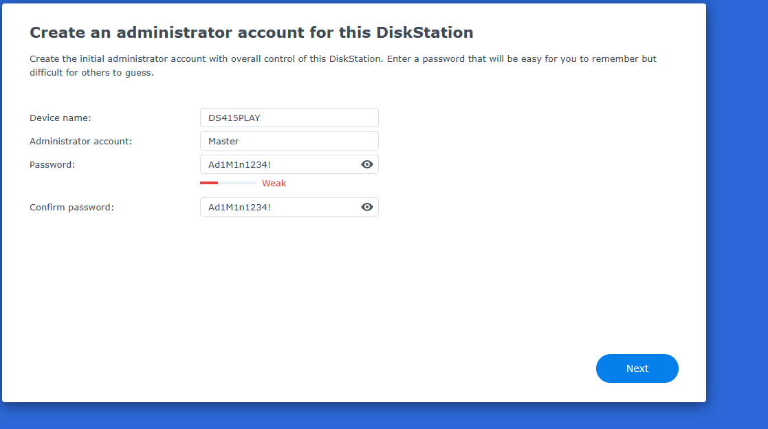 Synology DS415play 4-Bay DiskStation Network Attached Storage NAS w/ 2x 3TB HDD